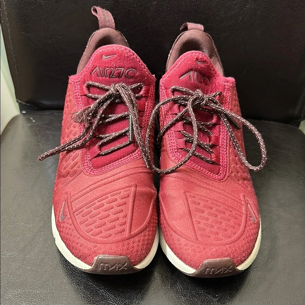 Nike Air Max 270 Burgundy Sneakers